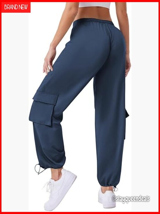 Pants - Water Resistant Cargo Hiking Joggers Lightweight Drawstring Pants